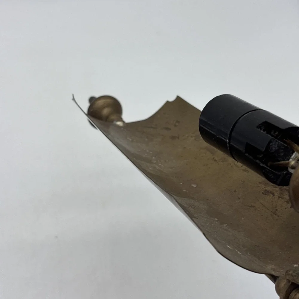 vintage brass wall sconce with a backplate italy Electric